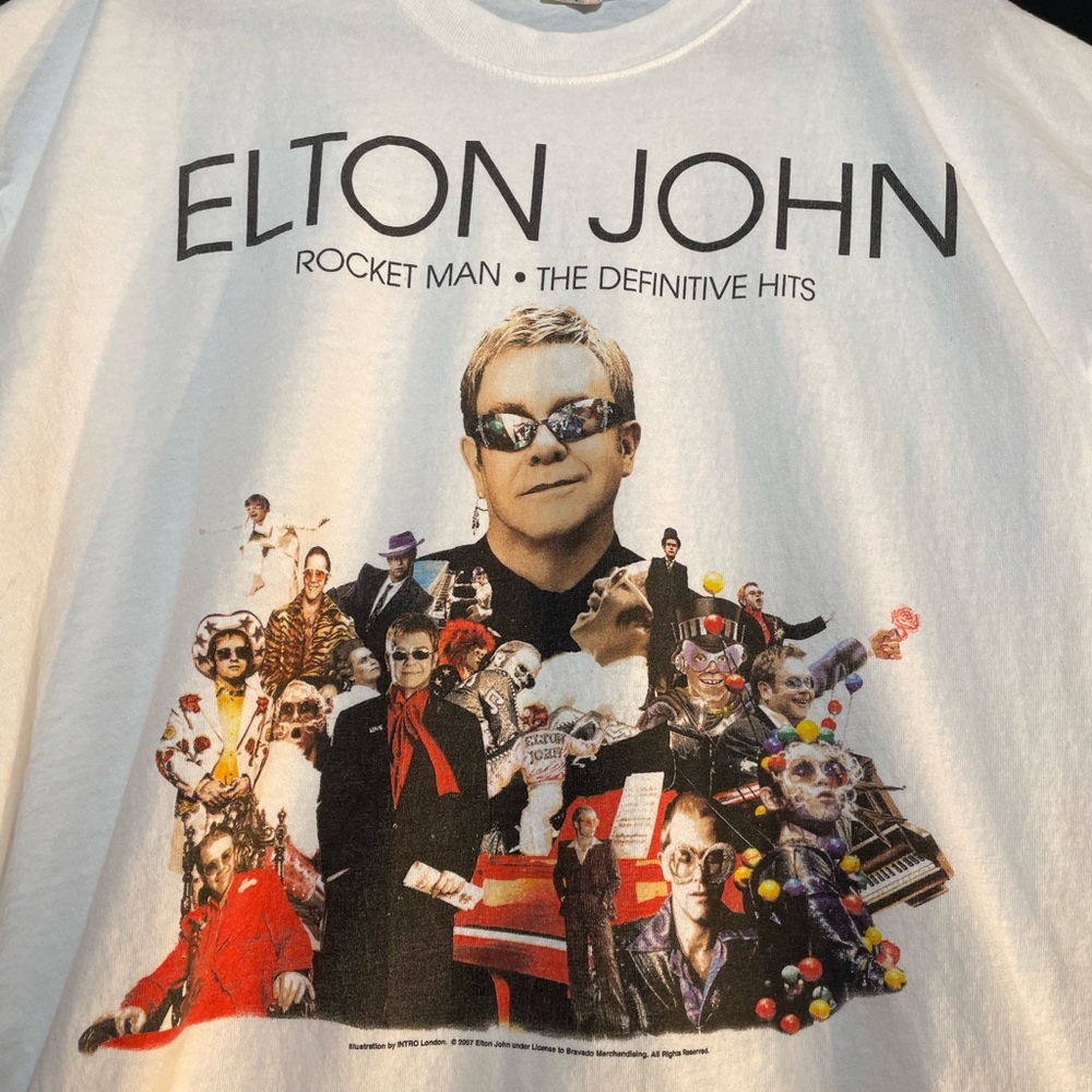 Elton John 2008 Tour T Shirt XL
